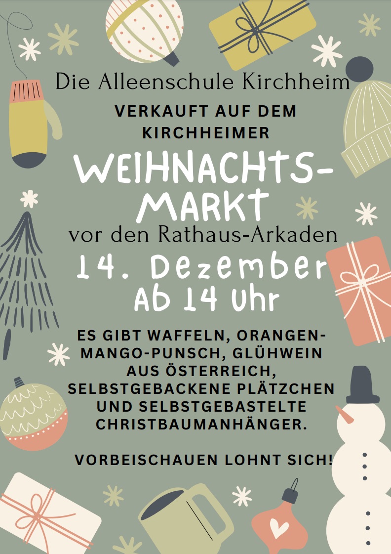 Stand auf dem Weihnachtsmarkt Bild